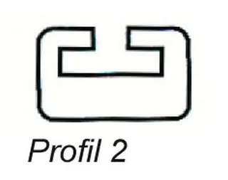 Sleide Arctic Cat Sn&#248;scooter 178cm Sort Profil 2, OEM: 0604-230 / 0604-910