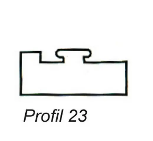 Sleide Polaris Snøscooter 136cm Grafitt Profil 23, Selges i stk 