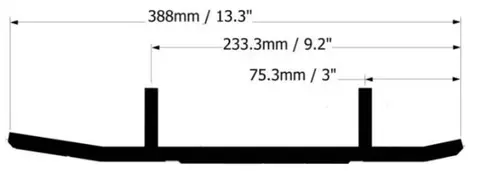 Styreskinne Ski-Doo X-Calibar II Selges parvis