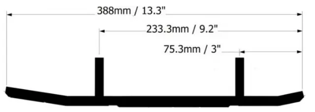 Styreskinne Ski-Doo X-Calibar II Selges parvis 