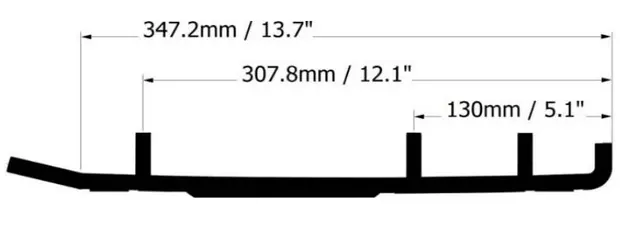 SnoStuff Polaris Snøscooter Styreskinne X-Calibar II