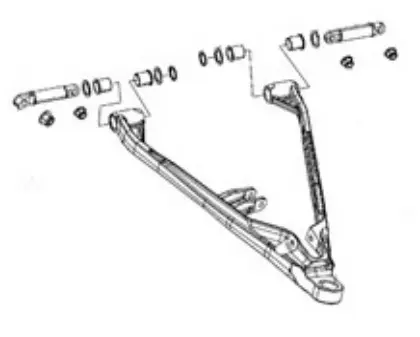 Foringssett A-Arm - Polaris Axys Nedre, Høyre & Venstre 