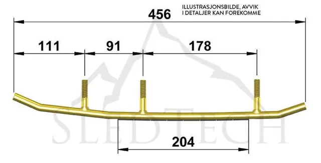 Styreskinne SLP/Lynx & Blade ski Selges parvis, Coromant 
