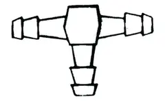 T-Kobling 6mm Bensinslange