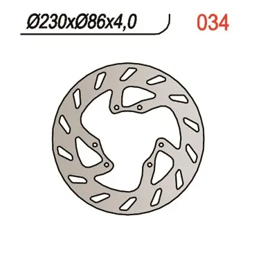 NG Bremseskive 230mm Front Yamaha YZ 85-87 