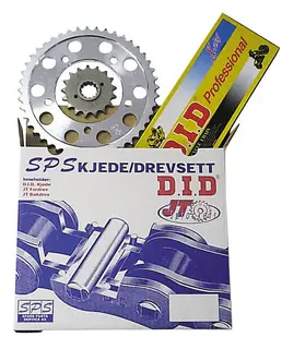D.I.D  Drevsett YZF 125 R 08-/MT-125 14- JT Drev, D.I.D kjede