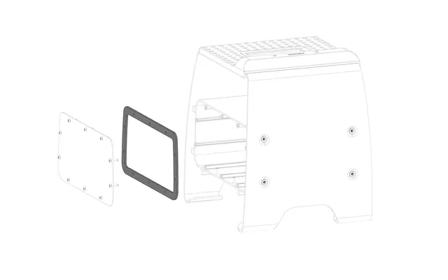 Stark Bakdekselpakning Til ladestativ 