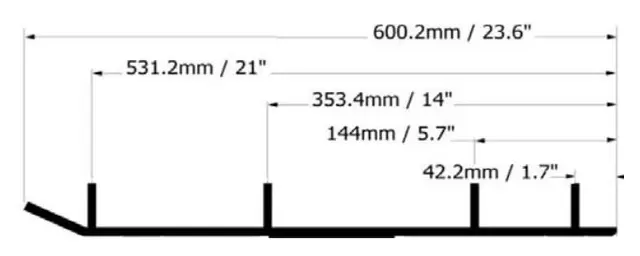 Styreskinne Yamaha X-Calibar II Selges parvis, Coromant 