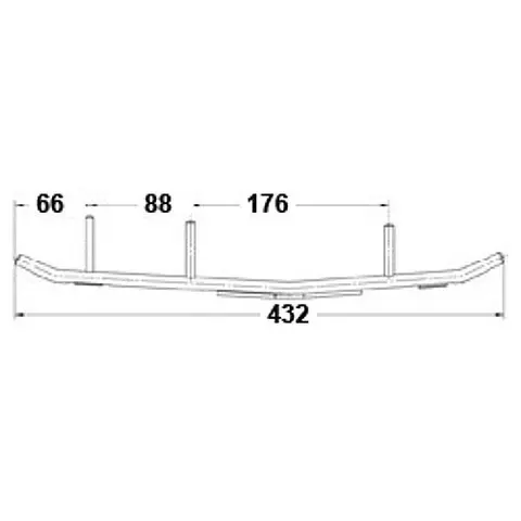 Polaris X-Calibar II Snøscooter Styreskinne Coromant