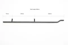 Styreskinne Ski-Doo Sn&#248;scooter Lengde 498mm, 8/23mm bolter, Stk