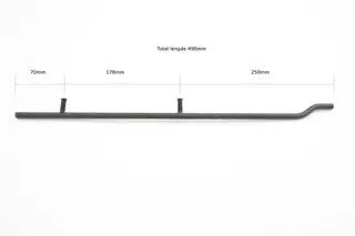 Styreskinne Ski-Doo Sn&#248;scooter Lengde 498mm, 8/23mm bolter, Stk