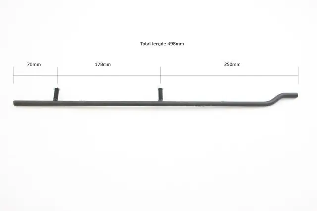 Styreskinne Ski-Doo Snøscooter Lengde 498mm, 8/23mm bolter, Stk 