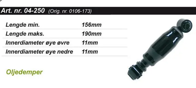 Støtdemper Arctic Cat Bakre Standard 0106-173, 414147800 