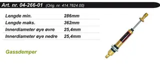 St&#248;tdemper Ski-Doo KYB Bakre Kimpex Gold 414762400