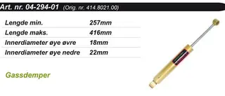 St&#248;tdemper Ski-Doo Bakre Kimpex Gold 414802100