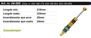 St&#248;tdemper Kimpex Gold 503189178 503189554