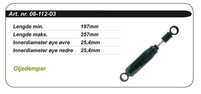 Støtdemper Ski-Doo Standard - Olje OEM: 414764100, 414585900, 414782700 