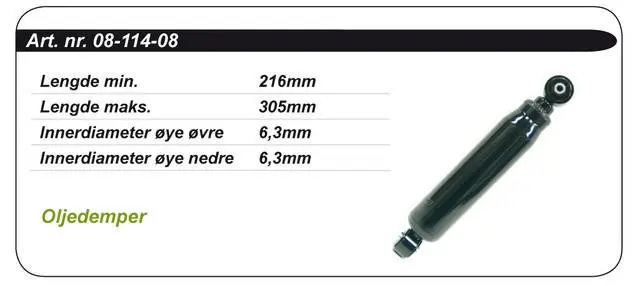 Støtdemper Ski-Doo Standard - Olje OEM: 414443400 