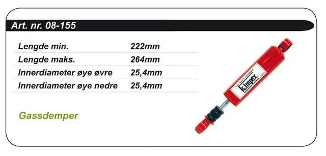 Støtdemper Ski-Doo Kimpex Gold - Gass 414585900  414764100  414728700 