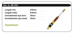 St&#248;tdemper Polaris Kimpex Gold - Gass 7041918