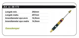 St&#248;tdemper Arctic-Cat Kimpex Gold - Gass 0703-756 2703-224 0703-753 2703-188
