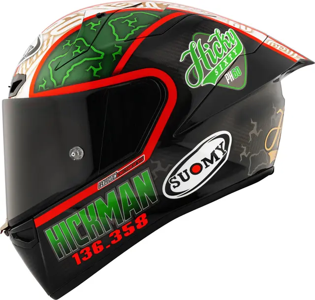 Suomy S1-XR GP Hickman Replica FIM M Ultimate racinghjelm FIM og ECE 22-06 