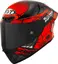KYT TT-REVO Combustion Matt rød Sportslig helhjelm med racing design