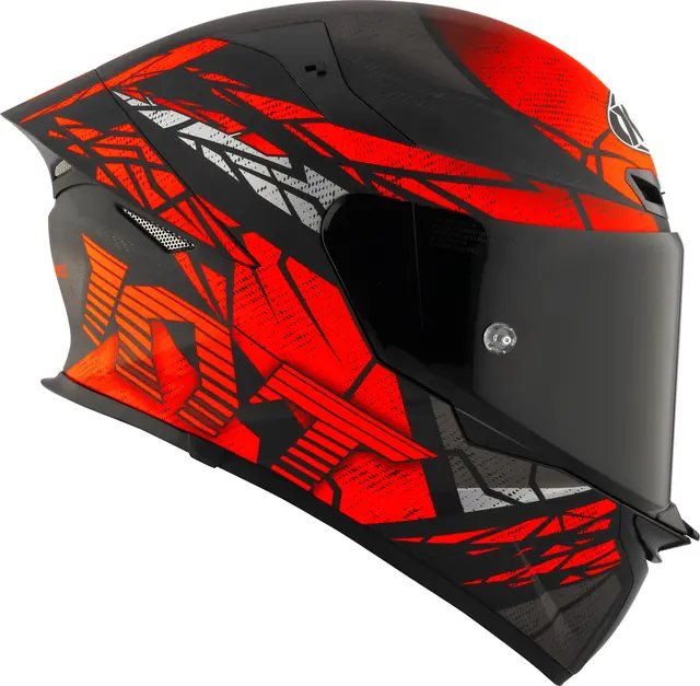 KYT TT-REVO Combustion Matt rød  M Sportslig helhjelm med racing design 