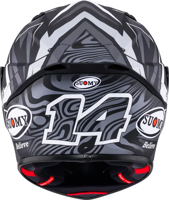 Suomy Track-1 Sam Lowes 2025 M.Sort  M Racinghjelm Ventilert 3komponent fiber 