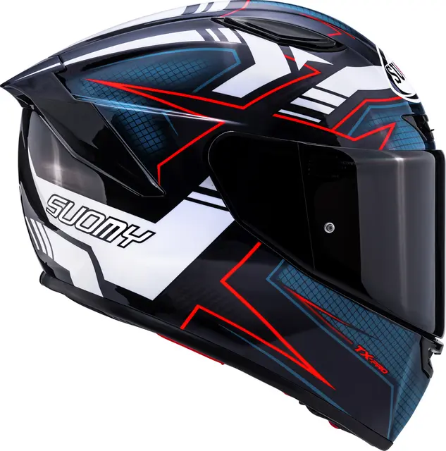 Suomy TX-PRO Flawless Hvit  S Racinghjelm Ventilert 3komponent skall 