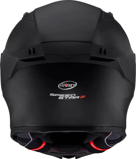 Suomy Speedstar2 Plain Matt Sort  M Sport helhjelm med solvisir 3komp.fiber 