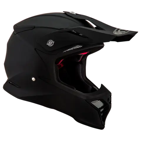 KYT Skyhawk MX Plain Matt sort Premium MX-hjelm, 3komp.fiber ECE 22-06