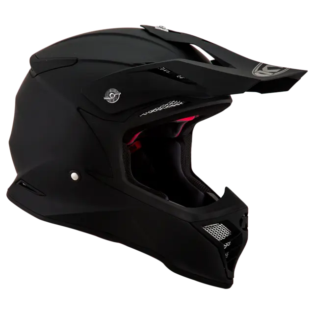 KYT Skyhawk MX Plain Matt sort  M Premium MX-hjelm, 3komp.fiber ECE 22-06 