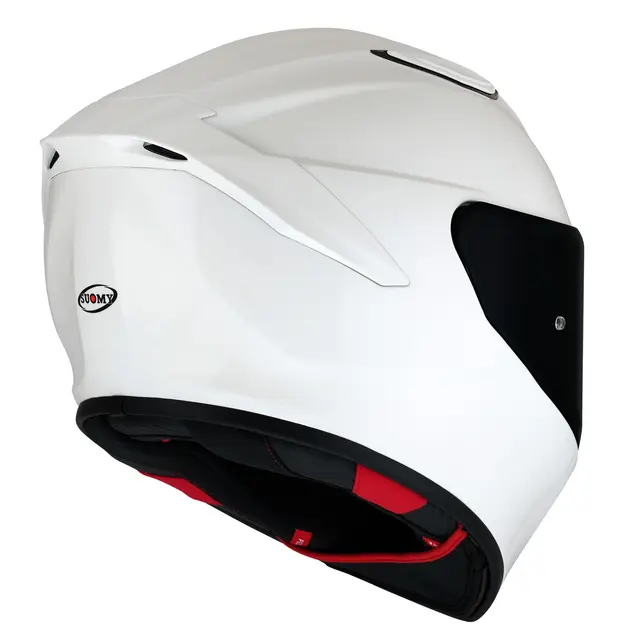 Suomy Track-1 Plain Hvit  XS Racinghjelm Ventilert 3komponent fiber 