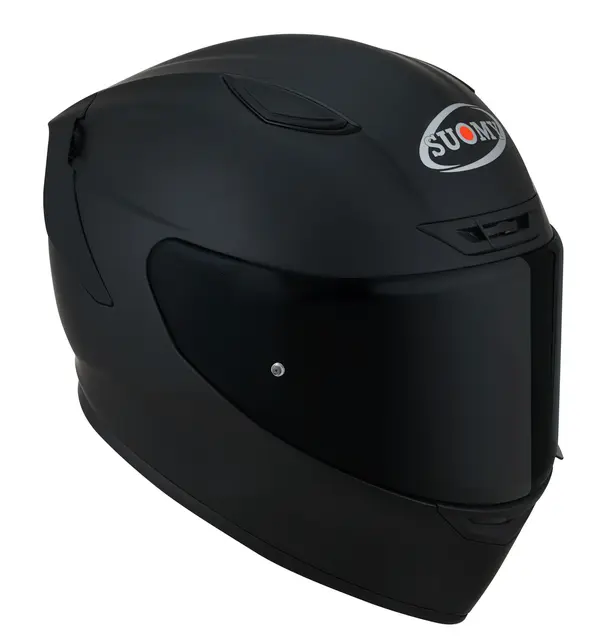 Suomy Track-1 Plain Matt Sort  S Racinghjelm Ventilert 3komponent fiber 