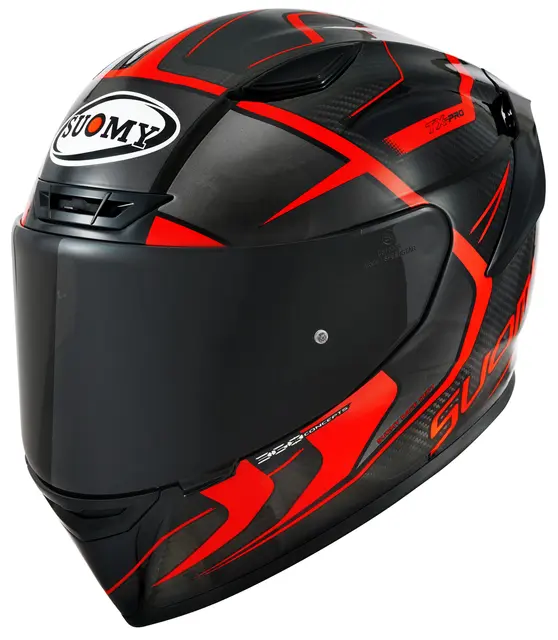 Suomy TX-PRO Advance Rød  S Racinghjelm Ventilert 3komponent skall 