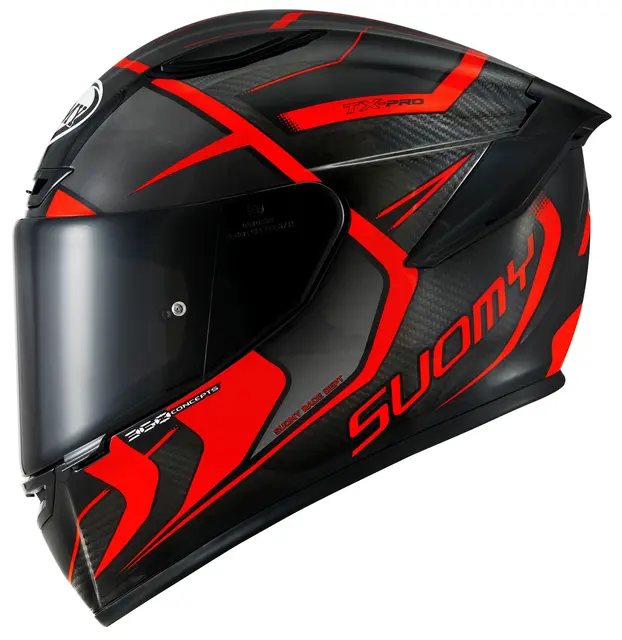 Suomy TX-PRO Advance Rød  S Racinghjelm Ventilert 3komponent skall 