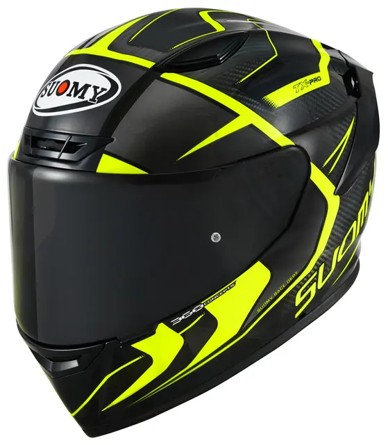 Suomy TX-PRO Advance Gul  S Racinghjelm Ventilert 3komponent skall 
