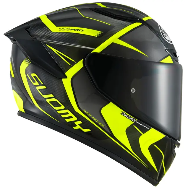 Suomy TX-PRO Advance Gul  S Racinghjelm Ventilert 3komponent skall 