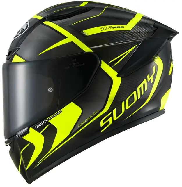 Suomy TX-PRO Advance Gul  S Racinghjelm Ventilert 3komponent skall 