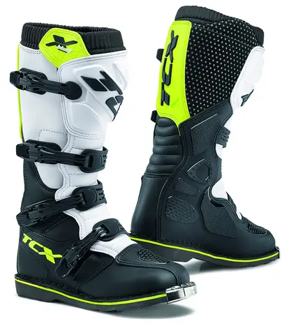 TCX X-Blast Cross Støvler - Sort/Hvit/Gul Fluo Off Road, Herre