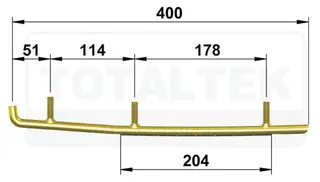 Totaltek Racing Koromant Styreskinne Arctic Cat Sn&#248;scooter Selges Parvis, Koromant, Racing