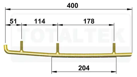 Totaltek Racing Koromant Styreskinne Arctic Cat Snøscooter Selges Parvis, Koromant, Racing