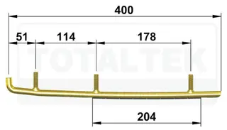 Totaltek Racing Koromant Styreskinne Arctic Cat Sn&#248;scooter Selges Parvis, Koromant, Racing