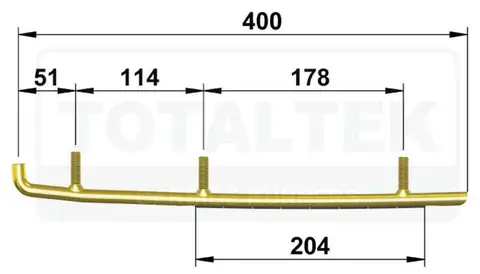 Totaltek Racing Koromant Styreskinne Arctic Cat Snøscooter Selges Parvis, Koromant, Racing