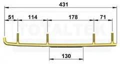 Totaltek Styreskinne Arctic Cat Sn&#248;scooter Selges Parvis, Koromant, Sprint
