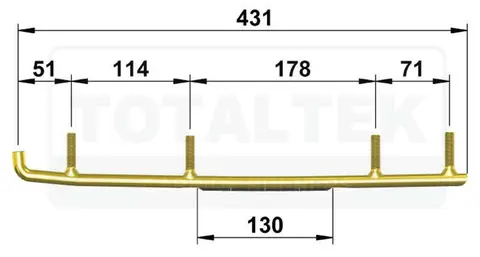 Totaltek Styreskinne Arctic Cat Snøscooter Selges Parvis, Koromant, Sprint
