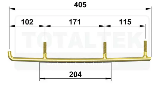 Totaltek Racing Styreskinne Arctic Cat og C&A Pro Snøscooter