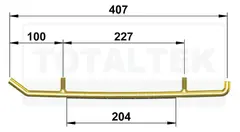 Totaltek Racing Koromant Styreskinne Lynx Cat Sn&#248;scooter Selges Parvis, Koromant, Racing