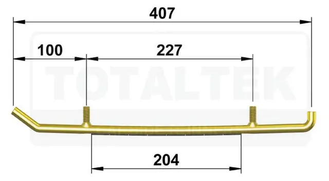 Totaltek Racing Koromant Styreskinne Lynx Cat Snøscooter